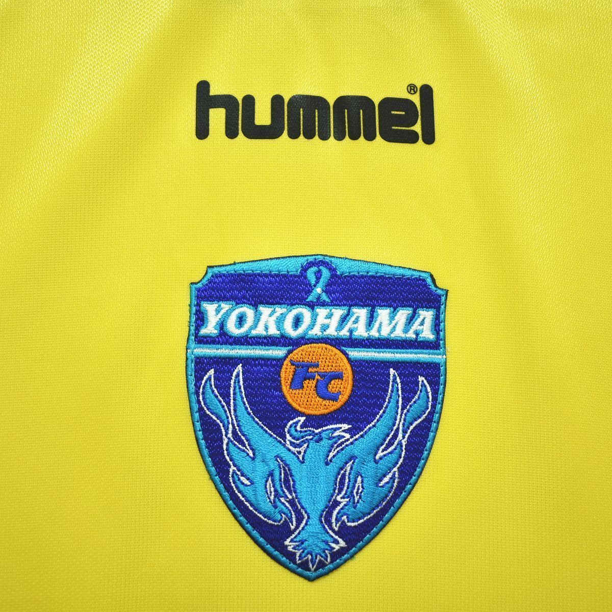 横浜FC 2000年代前半サイン入りプラクティスシャツML新品未使用ヒュンメル オンラインストア限定】7/28(月)まで！「刺繍ベースボールシャツ