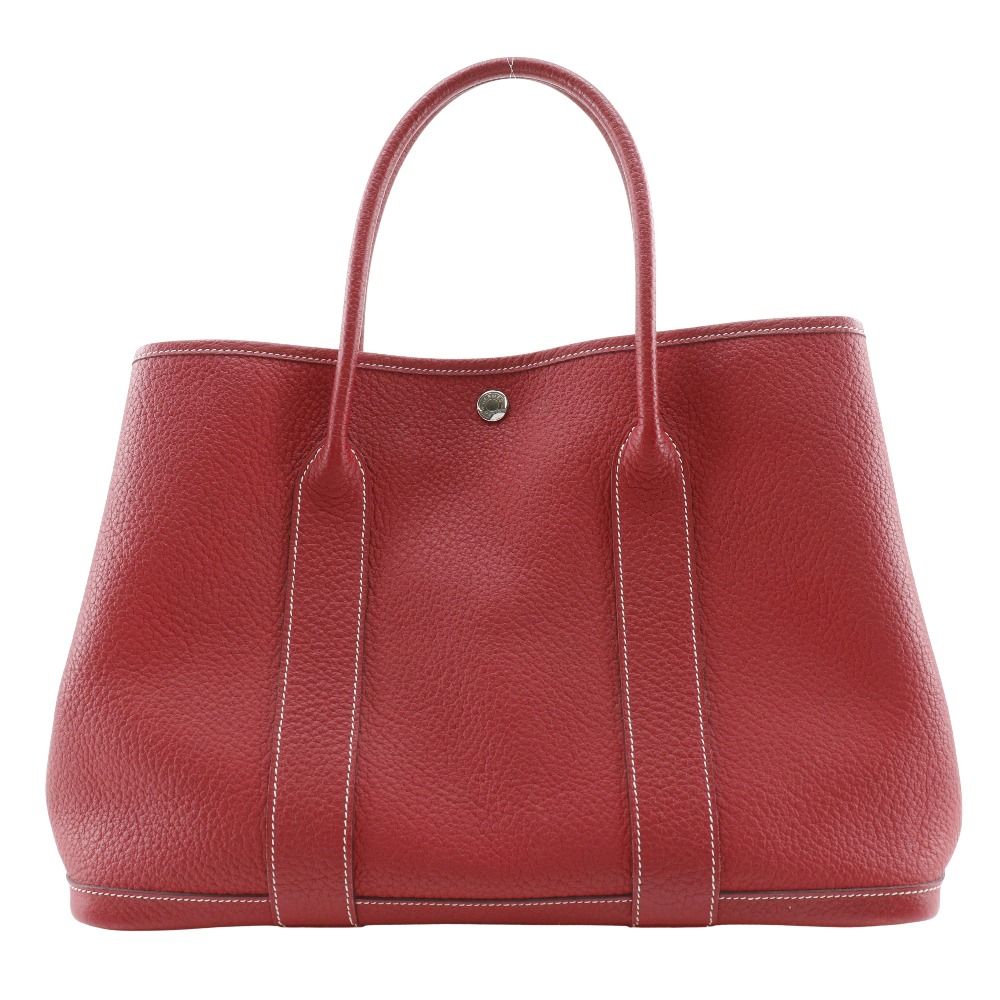 HERMES エルメス ガーデンパーティPM ネゴンダ 赤 □P レディース トートバッグ