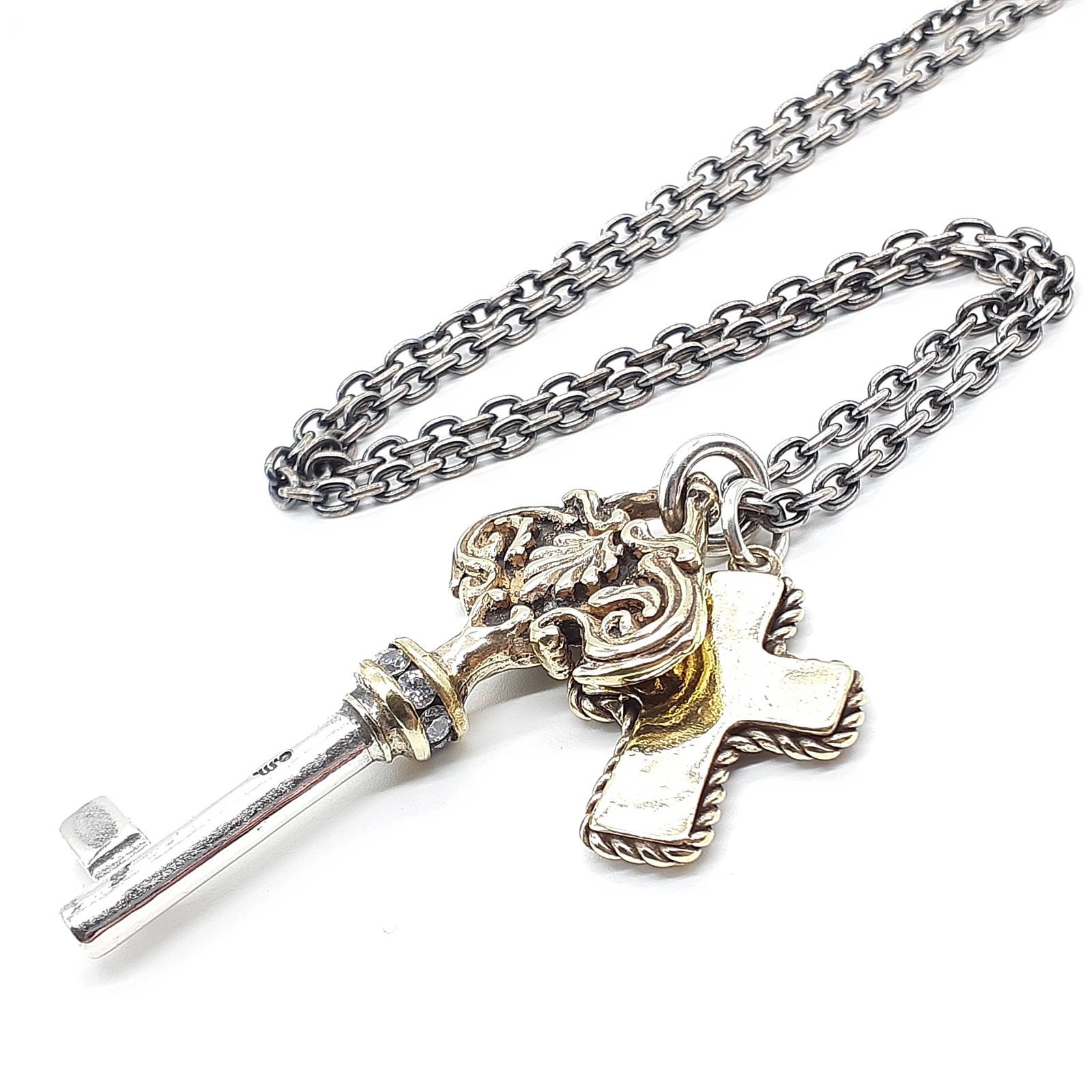 e.m. イーエム BRASS SILVER 925 2005年 クリスマス限定 ネックレス 