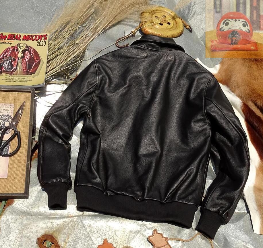 新品未使用】フライトジャケット レザージャケット カウハイド
