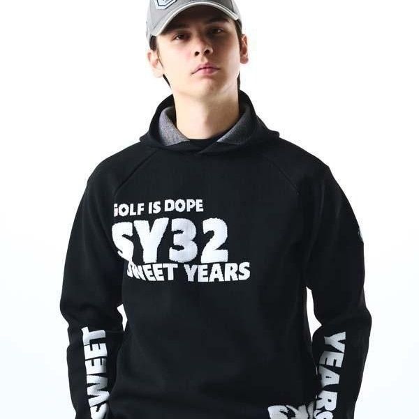 SY32 ゴルフ ゴルフウェア ニットパーカー 長袖 メンズ おしゃれ
