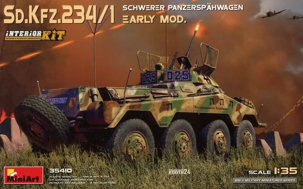 【】プラモデル 1/35 Sd.Kfz.234/1重装甲兵員輸送車 初期型 インテリアキット [MA35410]