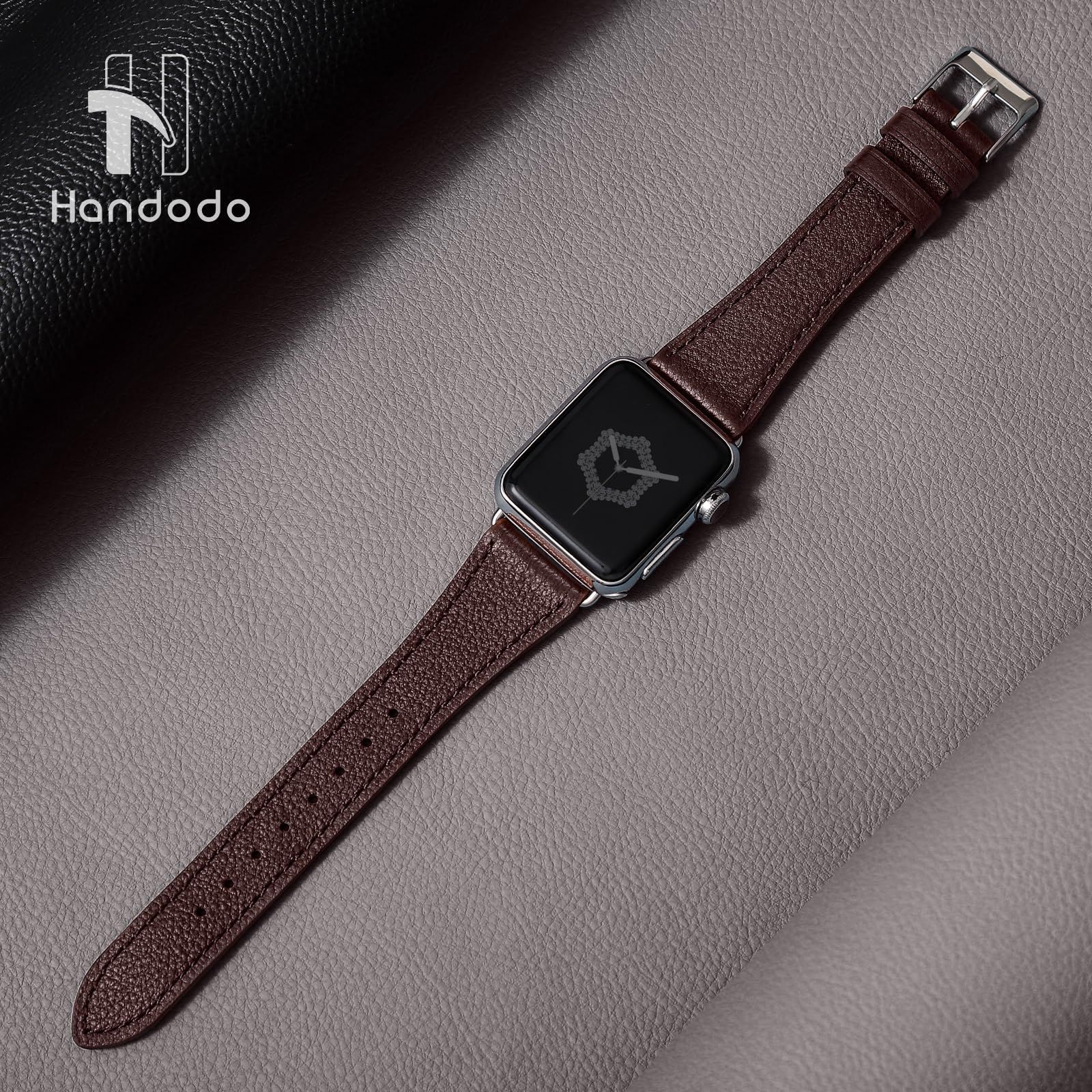 セール中】 42/44/45/49mm_ブラウン Handodo for Apple Watch バンド