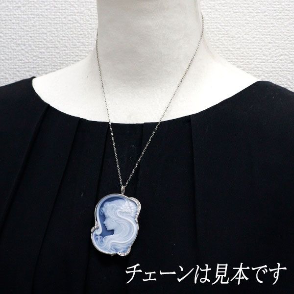 田﨑ダイヤストーンカメオ TASAKI/タサキ ストーンカメオ ブローチ ブランド品買取