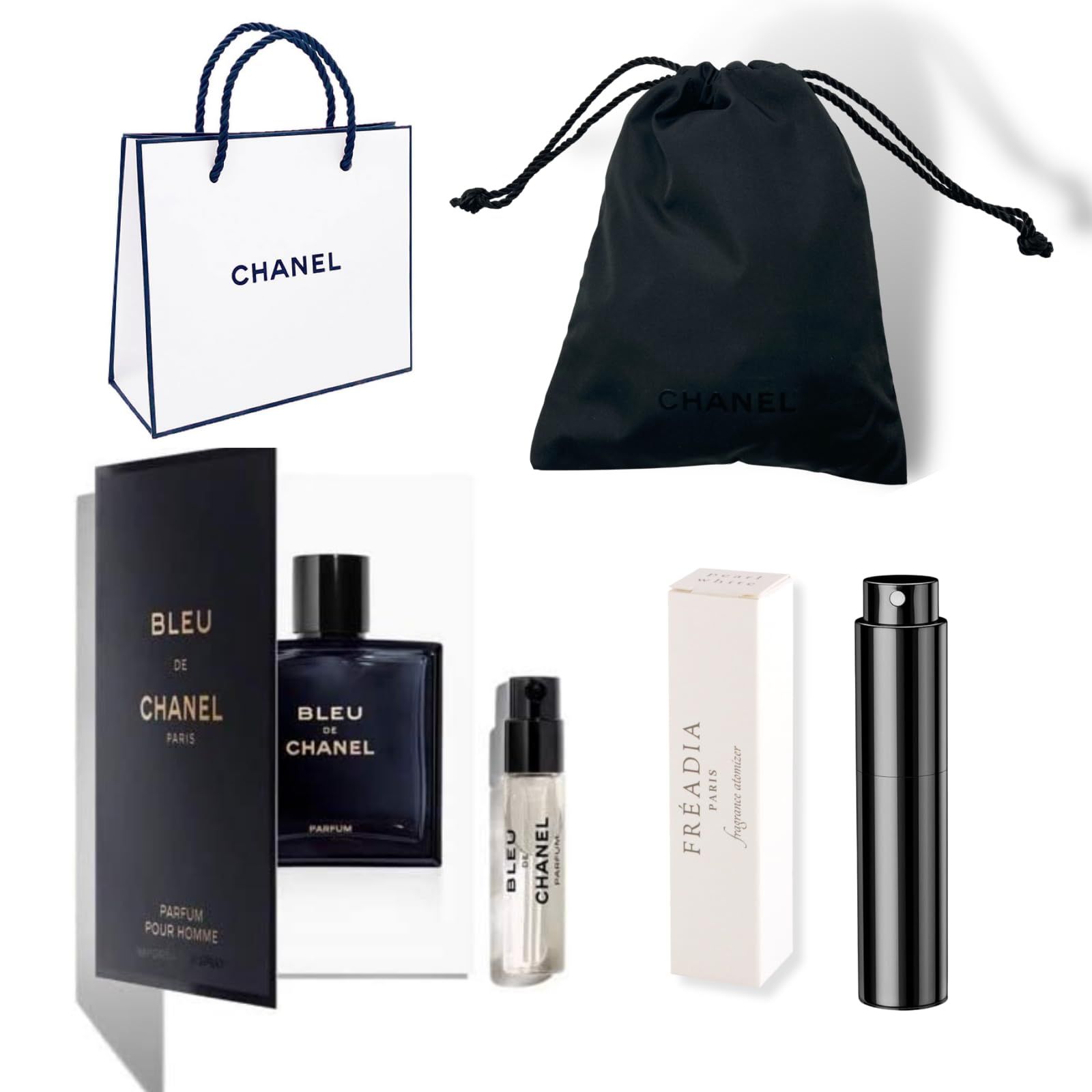 【人気SALE，格安】 新品 CHANEL　シャネル　ブルードゥシャネル　パルファム　香水 （ヴァポリザター）1.5ml 香水(男性用)