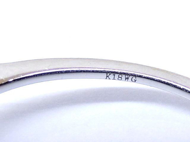 3F K18 WG リング ■ ダイヤ 0.31ct 19号 指輪 1.5g
