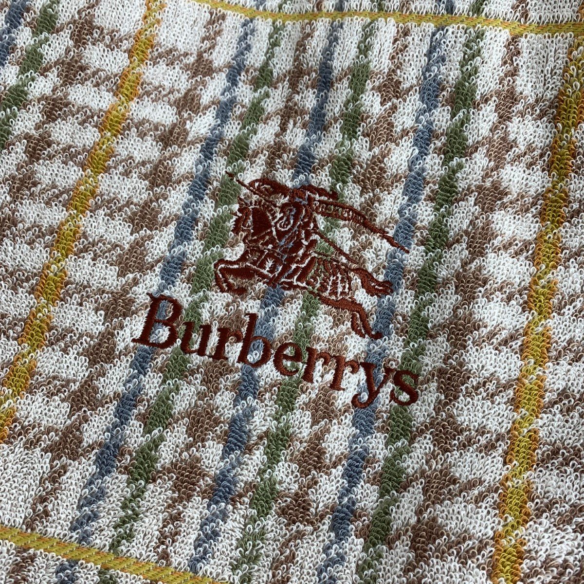 BURBERRY タオルケットセット ホースロゴ刺繍 寝具 美品 Burberry's バーバリーズ ホースロゴ刺繍 タオルケット 140