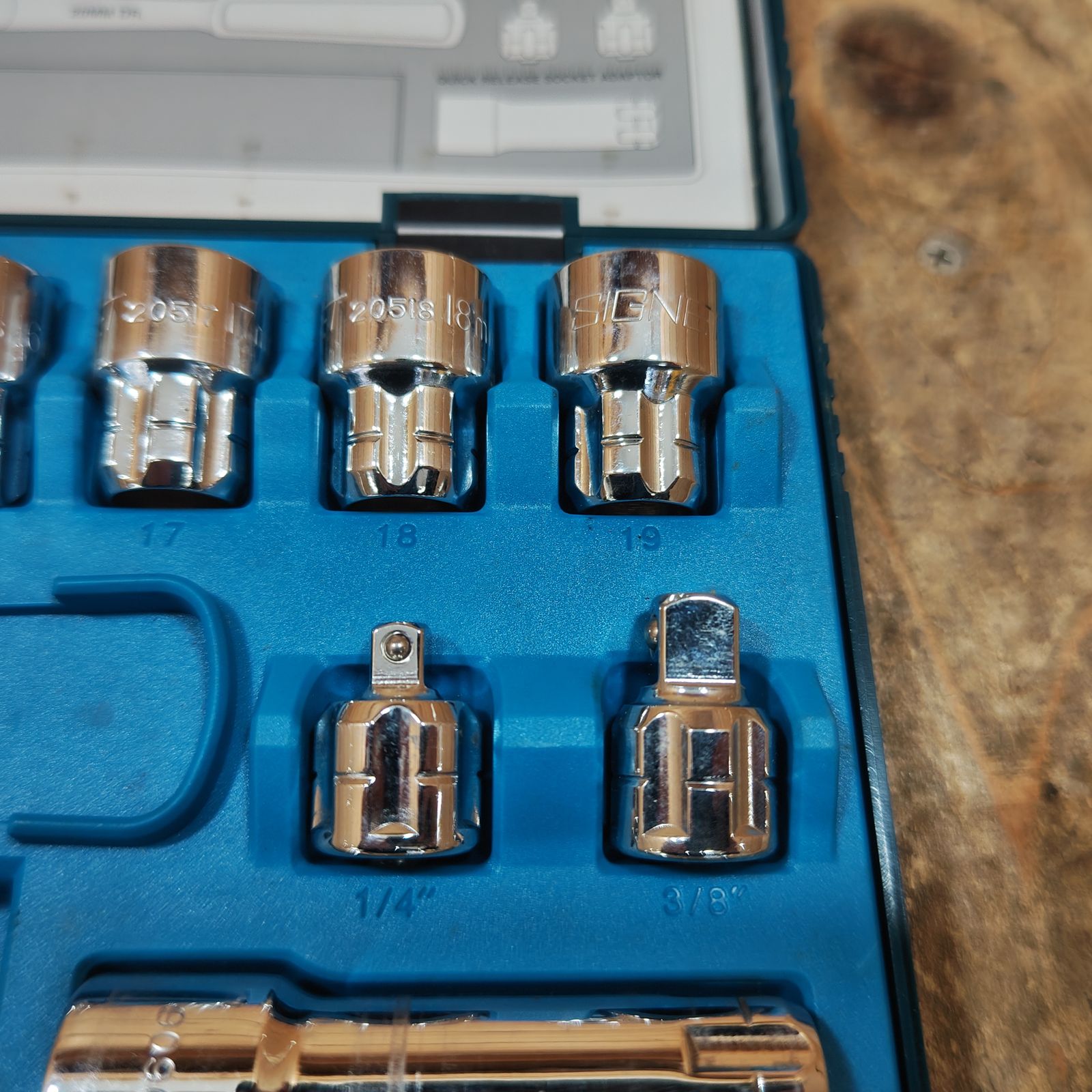 シグネット ボルテックスソケットセット (10-19MM・3/8