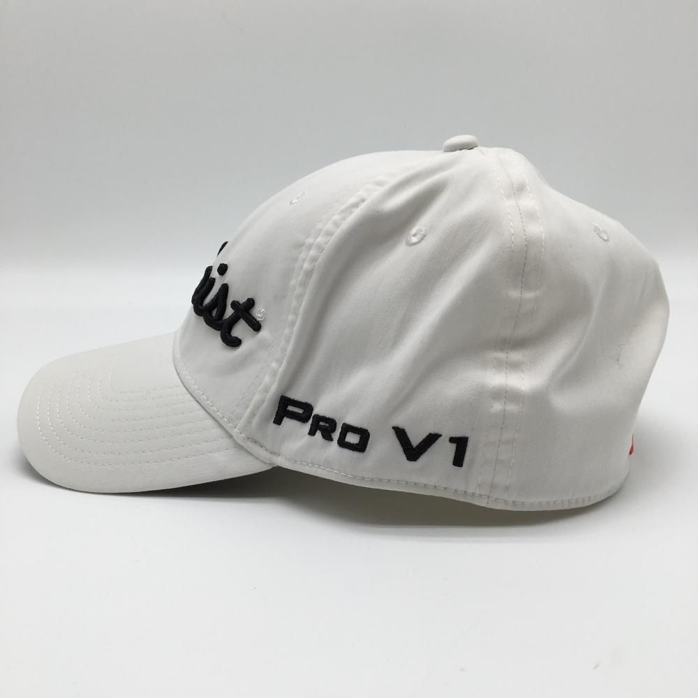 タイトリスト×フットジョイ キャップ 白×黒 立体ロゴ刺しゅう L/XL ゴルフウェア TITLEIST