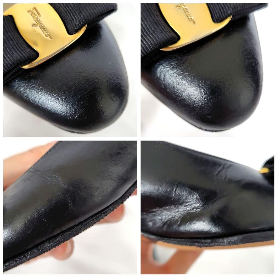 小さいサイズ☆フェラガモ【Ferragamo】ヴァラ パンプス 黒