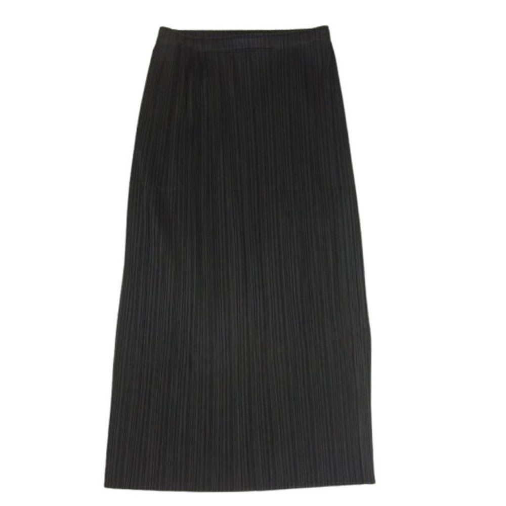 PLEATS PLEASE プリーツプリーズ イッセイミヤケ PP55-JG112 プリーツ加工 ロング スカート ブラック系 3