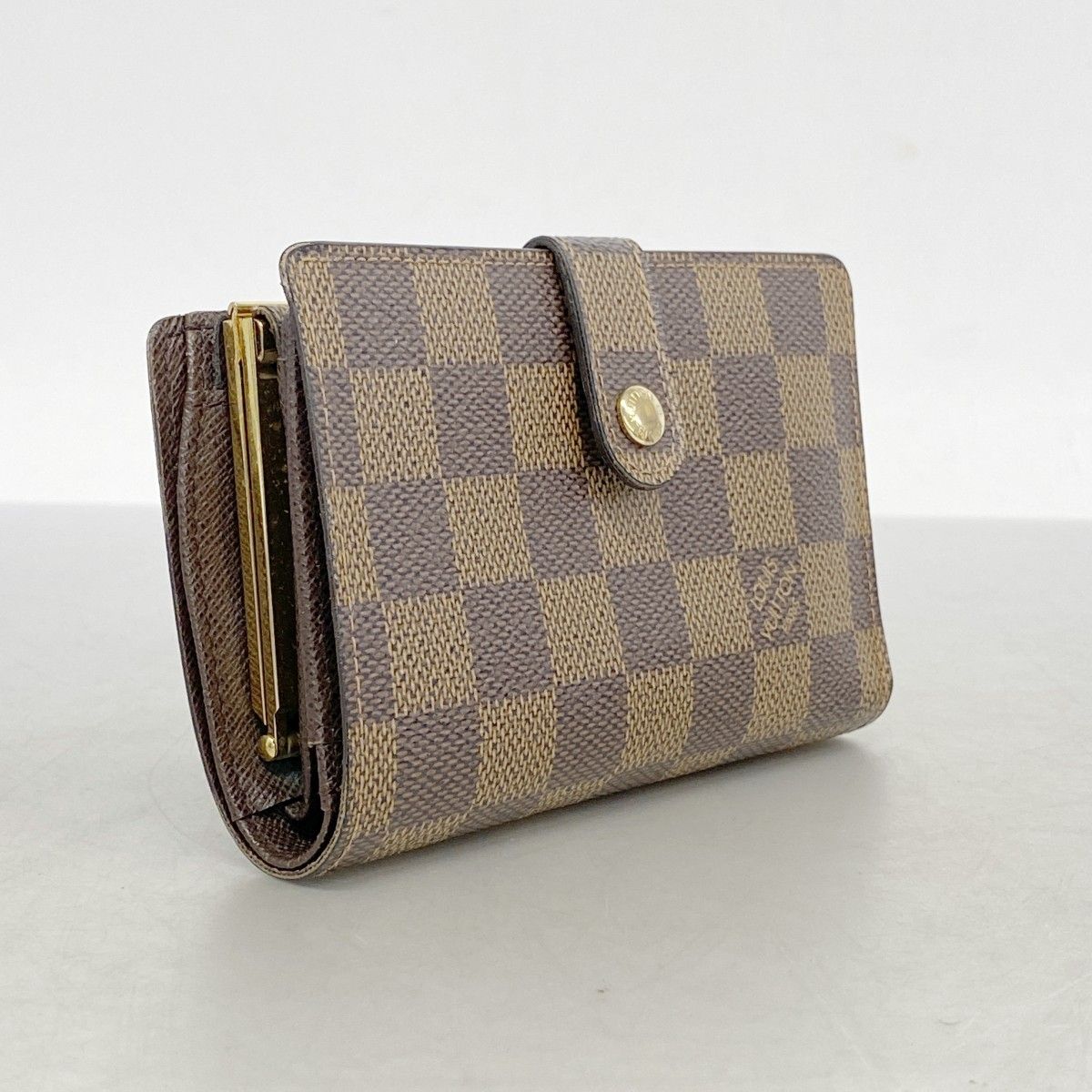 5mb1544-h ルイヴィトン 財布 ダミエ ポルトモネビエヴィエノワ N61664 エベヌ レディース