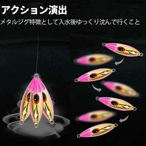 マルチカラー_30g ZJIANCゼットジアンクメタルジグセット