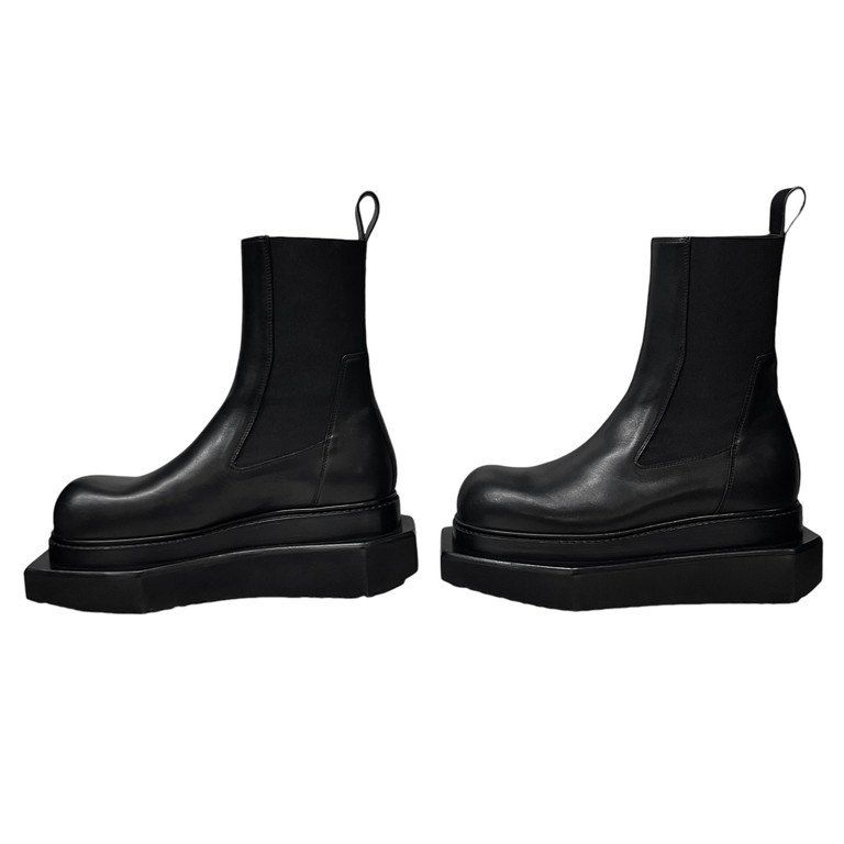 Rick Owens BEATLE TURBO CYCLOPS ビートルターボサイクロプスブーツ レザースクエアトゥサイドゴアシューズ  定価282,000 - メルカリ