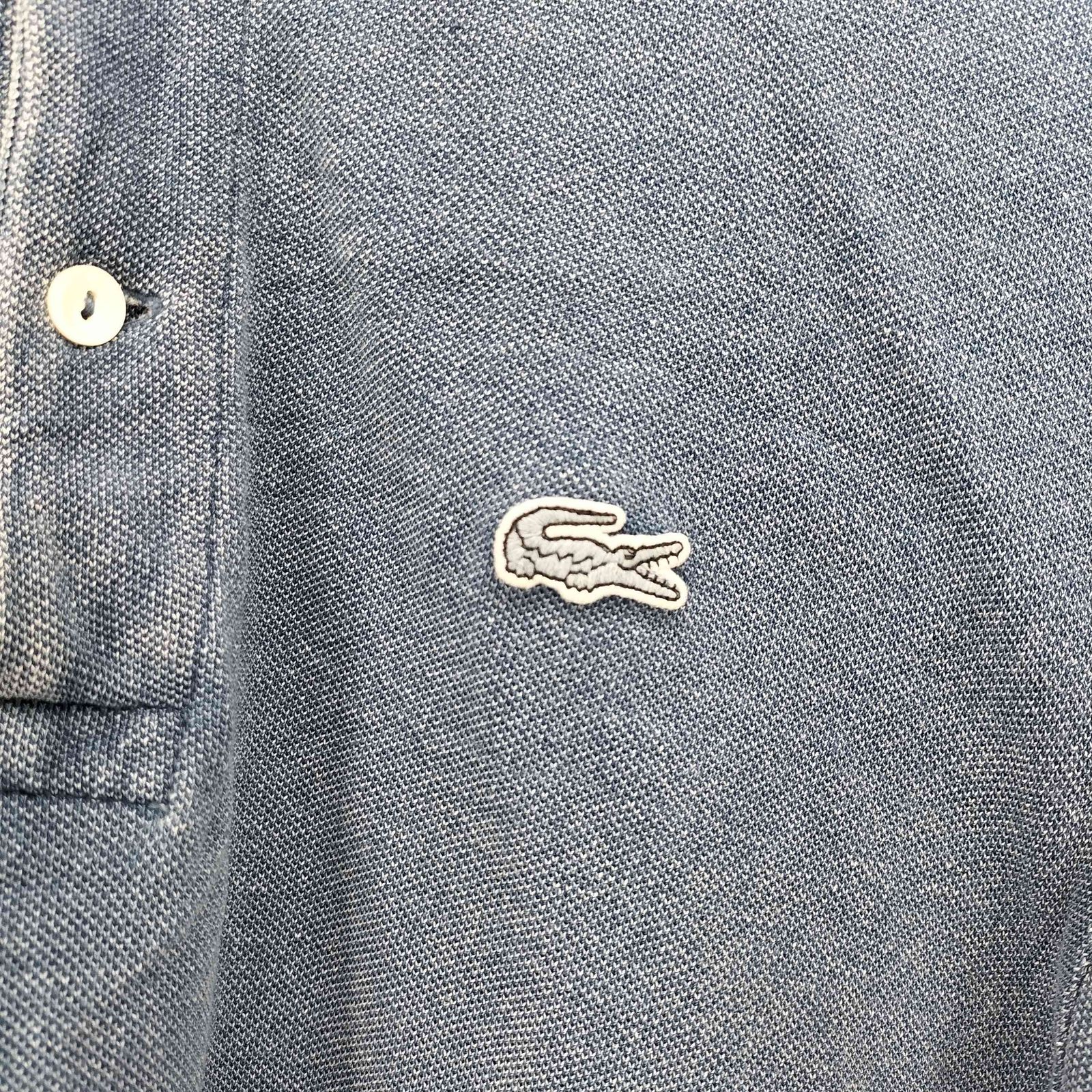 Lacoste ラコステ　インディゴ　ポロシャツ　FR3 配色リブニットインディゴポロシャツ | LACOSTE/ラコステ | 三越伊勢丹
