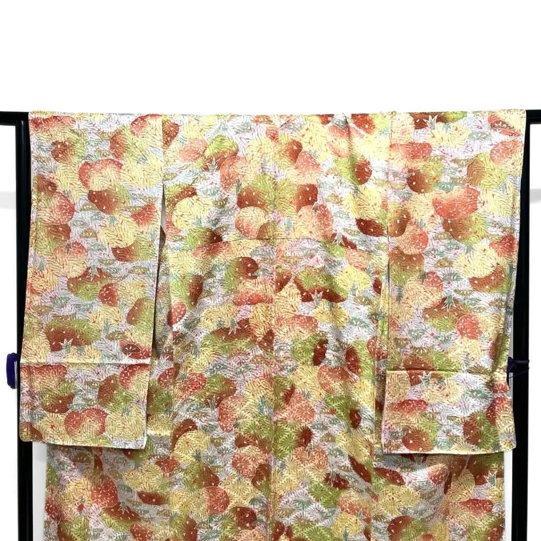 未着用　絞り　板締め　松　花菱　振袖　着物 014a p 未着用 絞り 板締め 松 花菱 振袖 着物 014a p - メルカリ