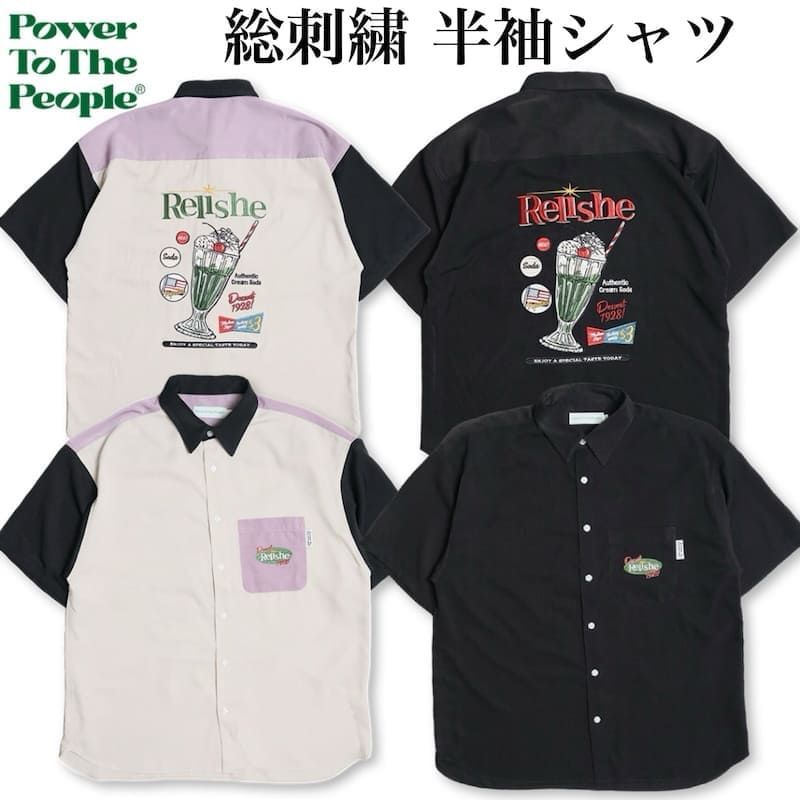 クリームソーダ　赤と白のダイヤモンド模様 半袖シャツ クリームソーダ 赤と白のダイヤモンド模様 半袖シャツ - メルカリ