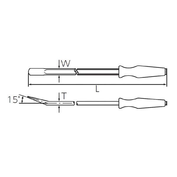 KTC 京都機械工具 ハンディバーショート 420mm LZ2-420