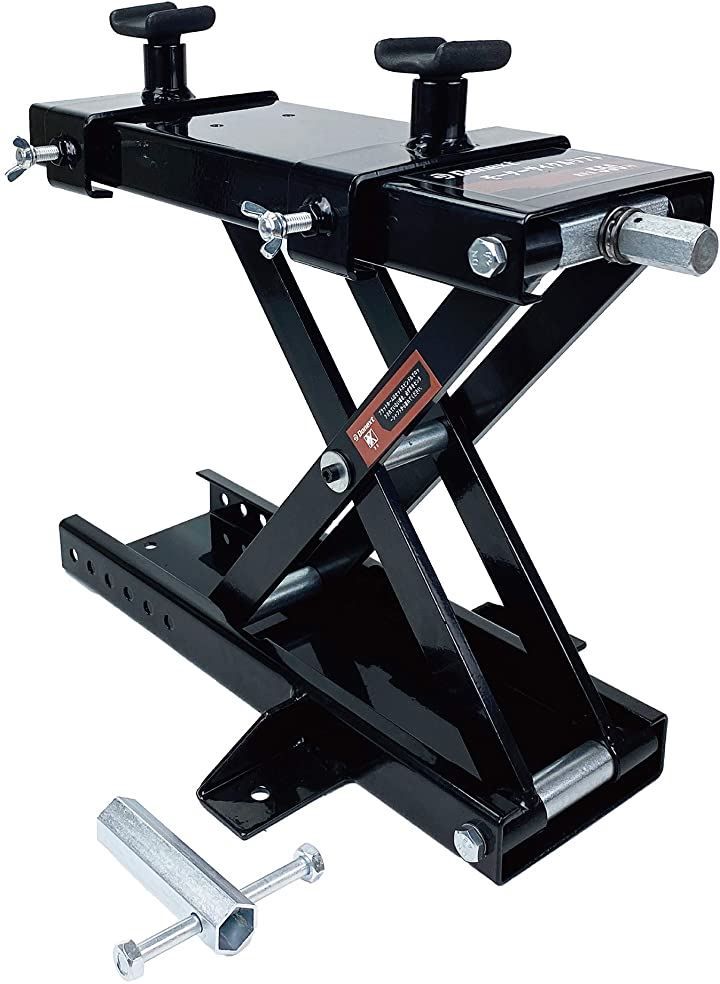 Donext ジャッキ バイクジャッキ バイクリフト モーターサイクルジャッキ 耐荷重500kg ゴムマット付き ソケット付き ハンドル付き 送料無料Donext ジャッキ バイクジャッキ バイクリフト