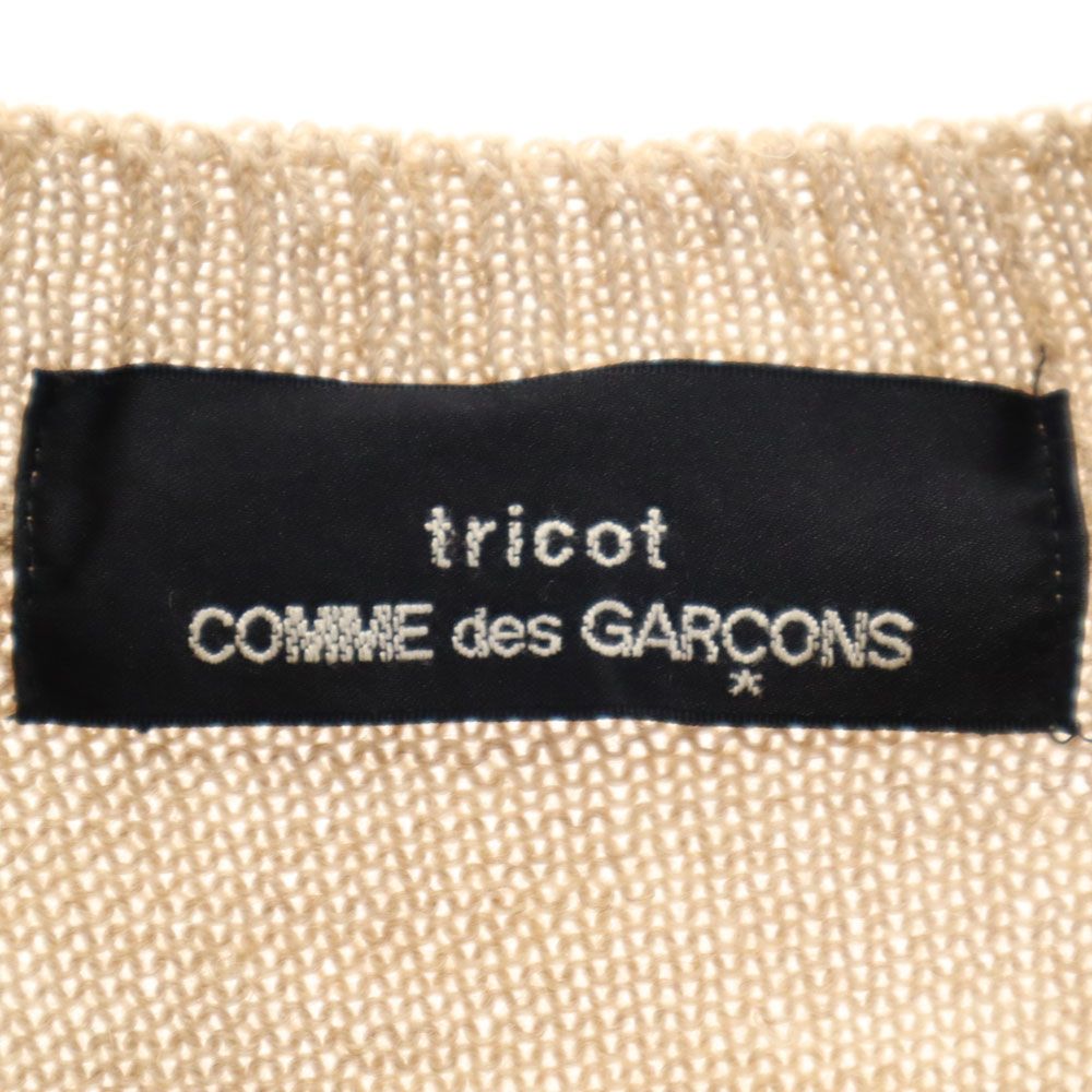 トリココムデギャルソン 1997年 90s 日本製 オールド 花柄刺繍 長袖 セーター ベージュ tricot COMME des GARCONS ニット レディース 古着 中古 tricot COMME des GARCONS - トリココムデギャルソン 1997年 90s