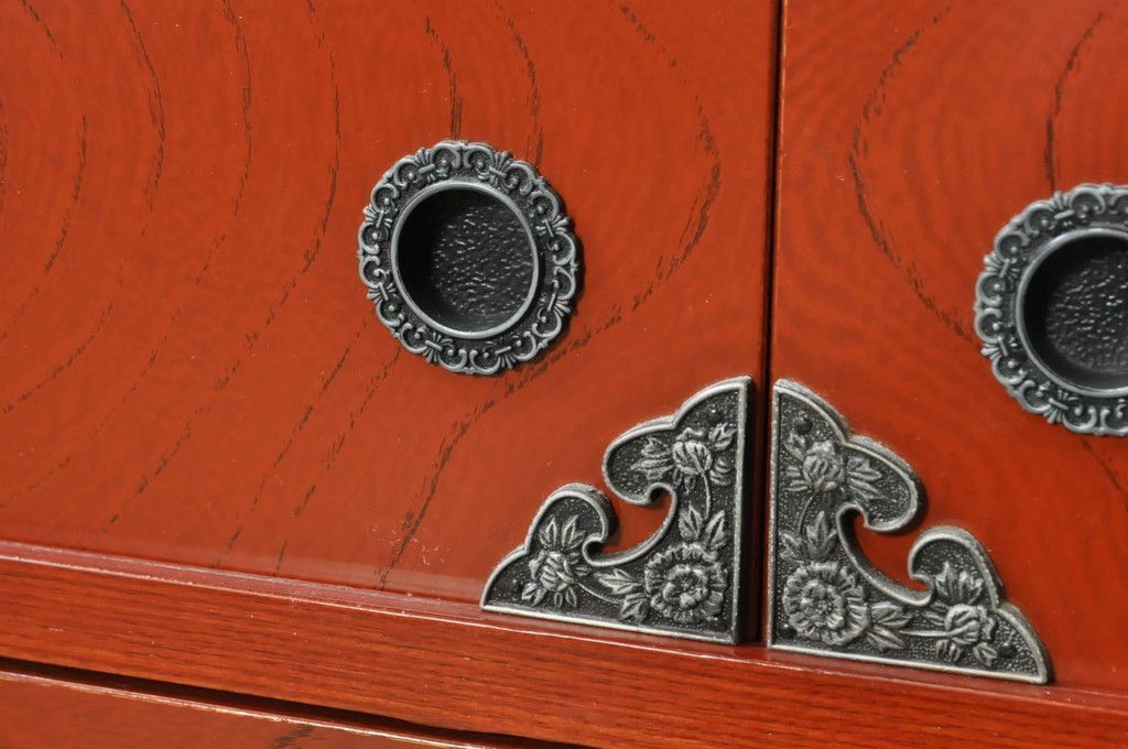 ☆EJ116 Karimoku カリモク コロニアル 飾り棚 幅132cm