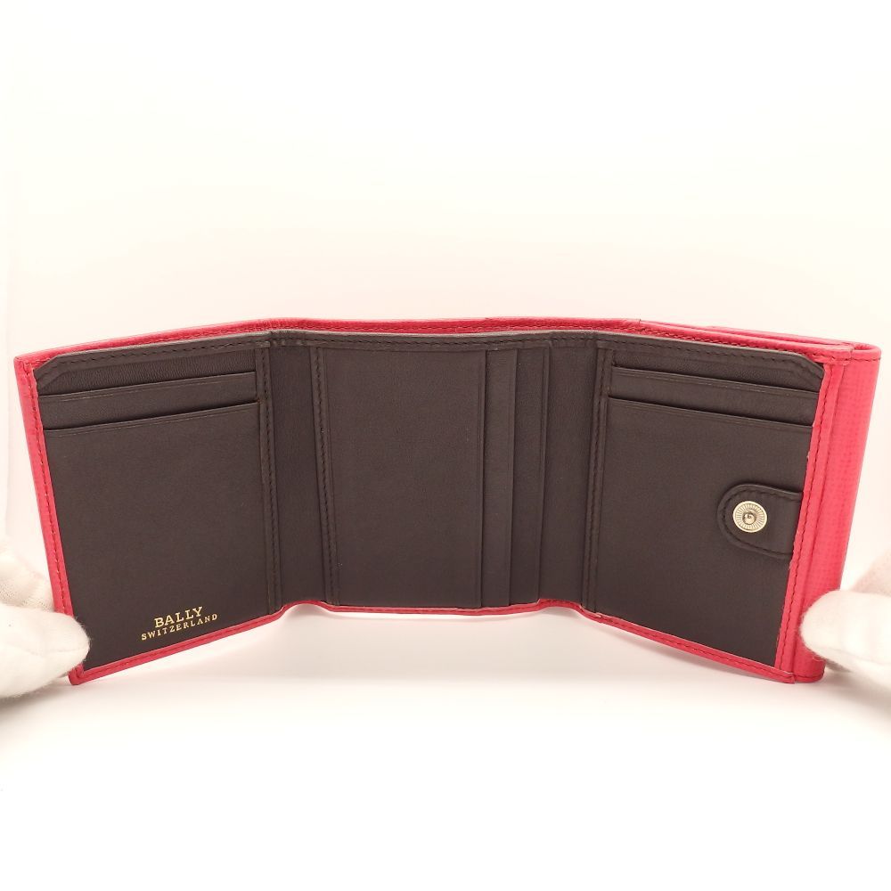 BALLY】バリー コンパクト財布 三つ折り 財布 ピンク レディース