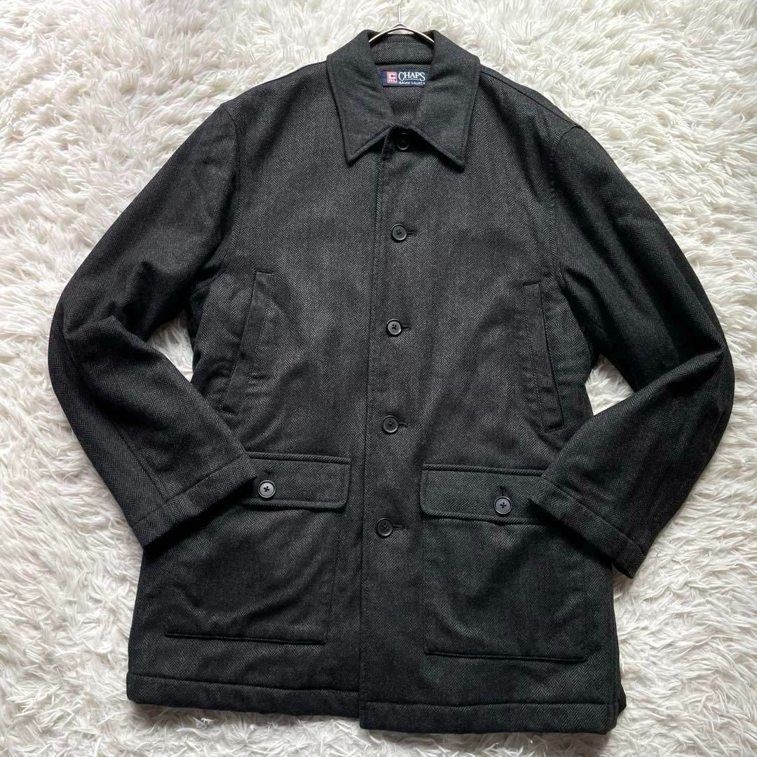 CHAPS RalphLauren Loro Piana チャップスラルフローレン ロロピアーナ カシミヤ混カバーオール ステン コート ヘリンボーン M