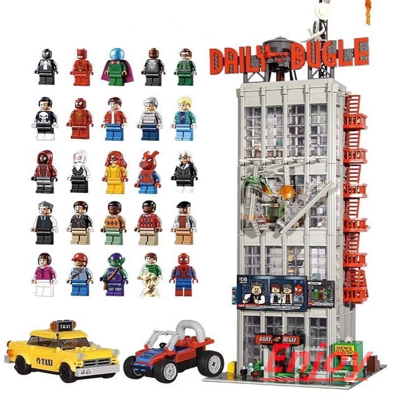 LEGO レゴ互換品 デイリーバグル ブロック 建物 3772PCS 知育玩具 小さな粒状 おもちゃ 男の子 女の子 子供 組み立て 学習玩具 クリスマス プレゼント 入学 お祝い