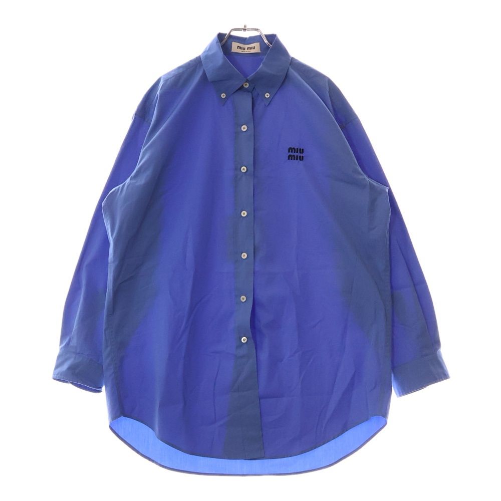 BoTT/ボット Checkerboard Velour Polo ブルーXL（BOTT ポロシャツ）