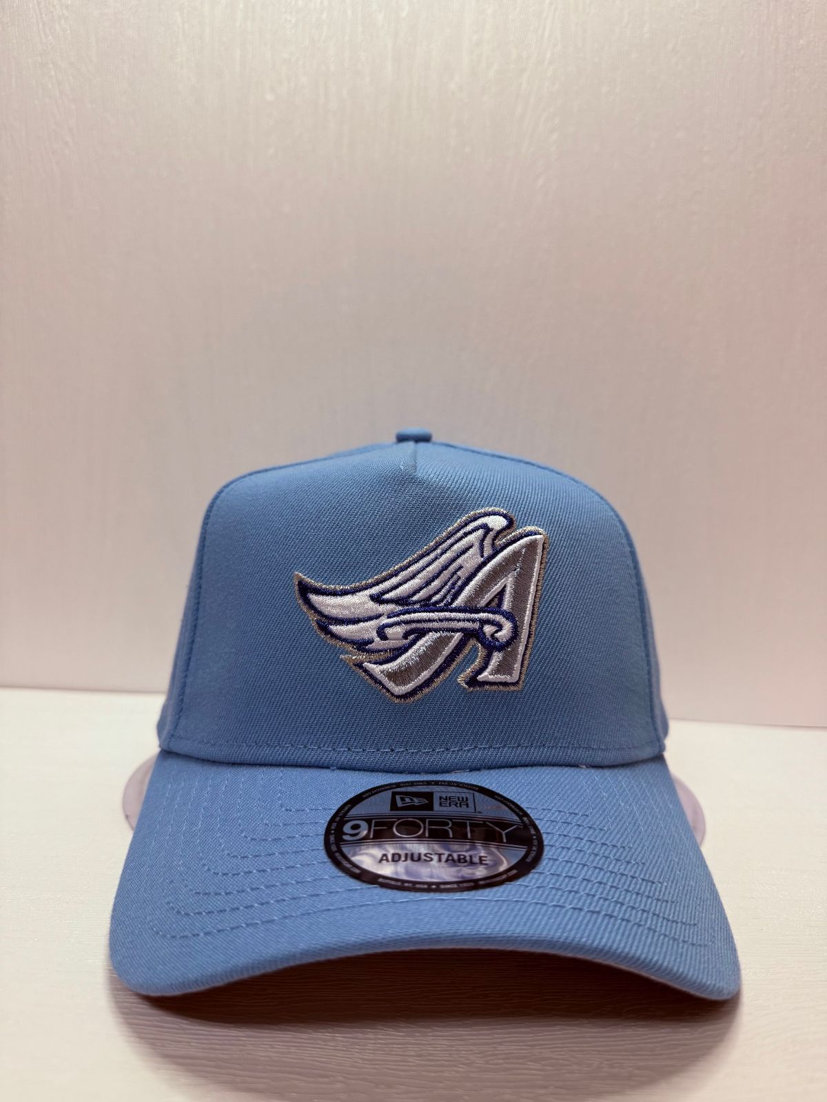 Newera ロサンゼルスエンゼルス 50thアニバーサリー 9forty A-FRAME スナップバックキャップ ブルーカラー