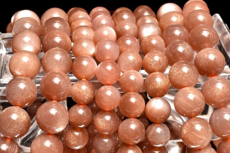 まろやか質感 サンムーンストーン 8mm ブレスレット 1個売り