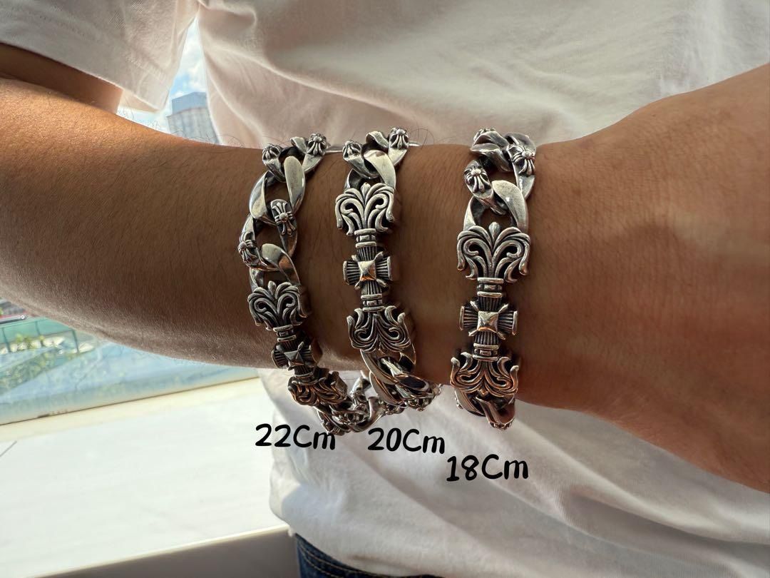 ⭐️CKRC シルバーブレスレット 金剛杖デザインブレスレット 22cm 刻印