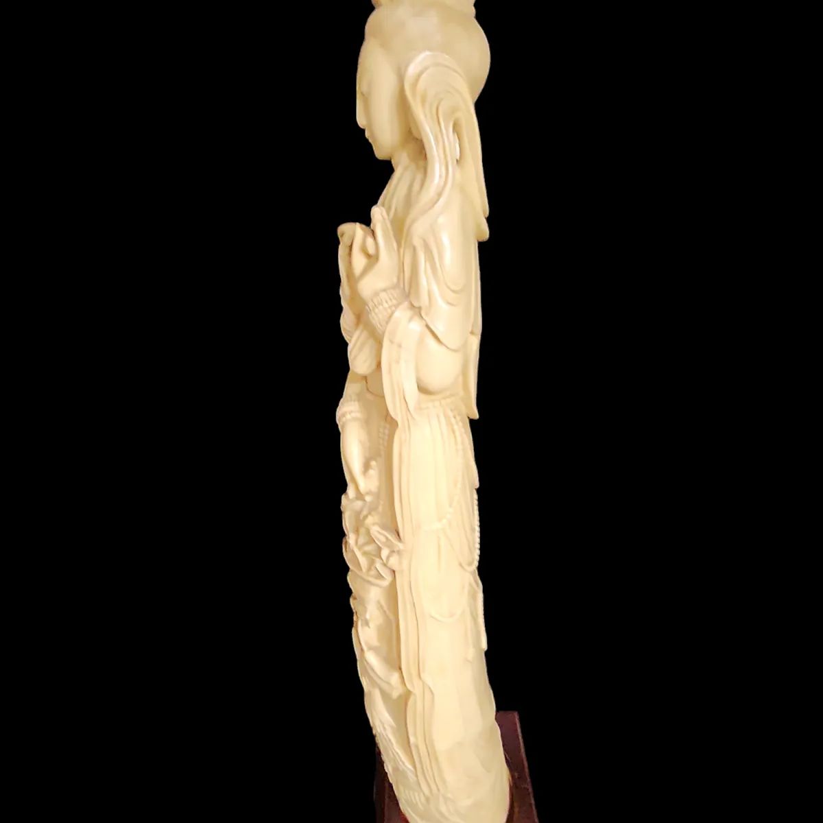 象牙風 観音像 観音菩薩 置物 仏教美術 商売繁昌 金運 縁起物