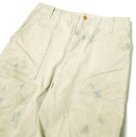 BOWWOW x BEAMS バウワウ ビームス 22AW 別注 日本製 ARMY BAKER PANTS 汚し加工 アーミーベイカーパンツ M  BEIGE(41KHAKI) チノ ボトムス g16161 - メルカリ