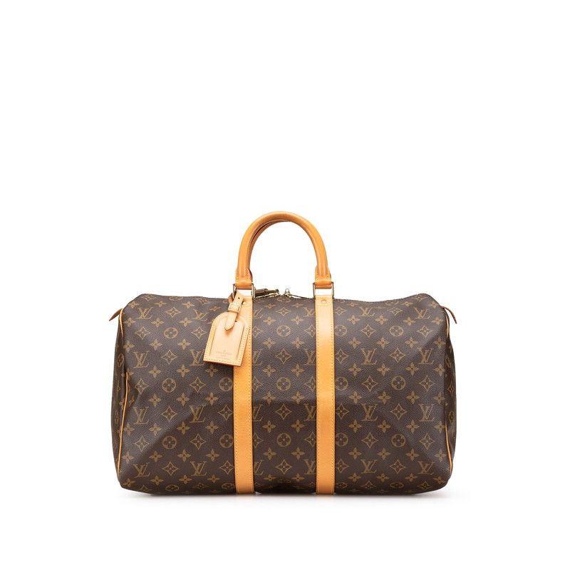 ルイ ヴィトン モノグラム キーポル45 M41428 ブラウン PVC レザー レディース LOUIS VUITTON 228-05557