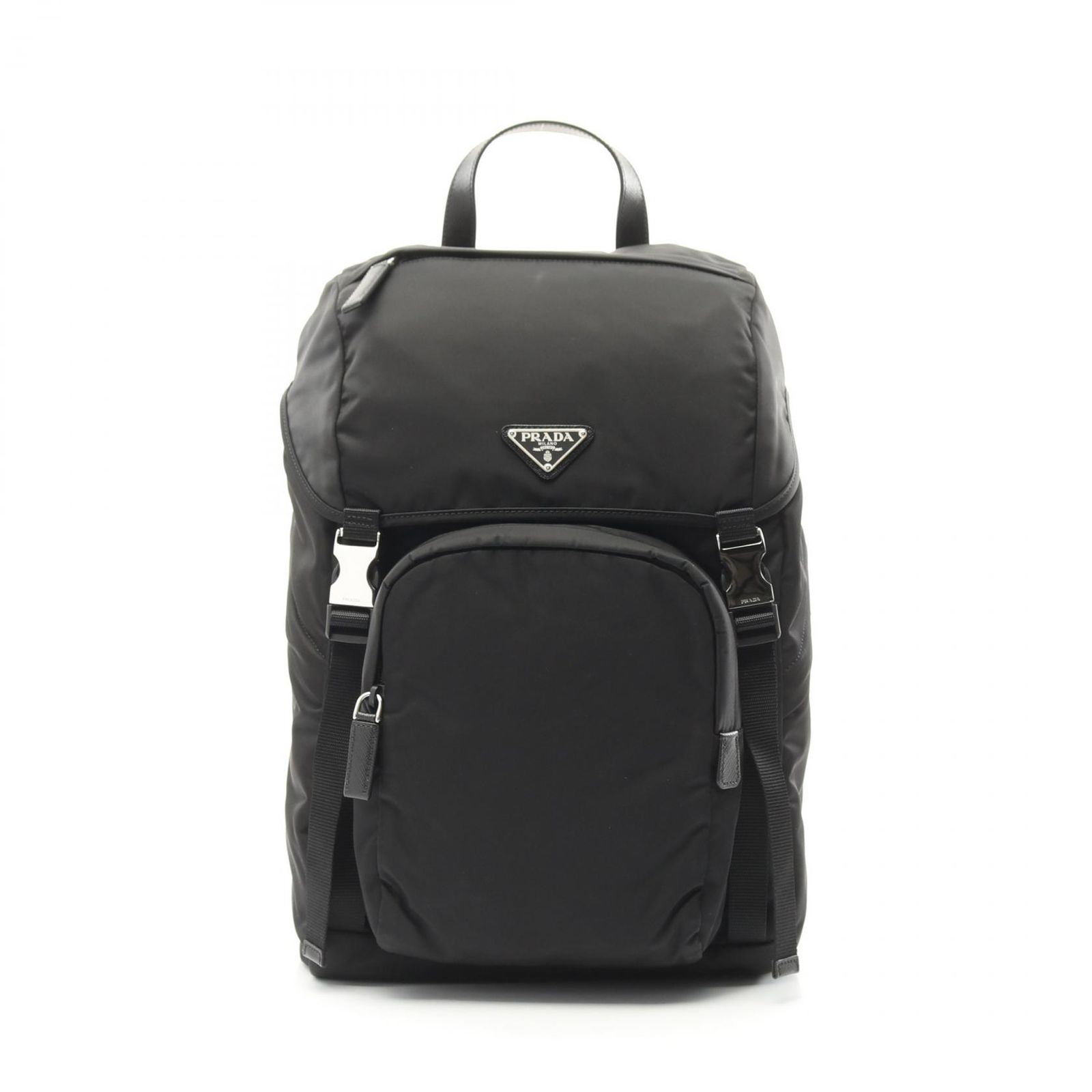 プラダ PRADA リュックサック バックパック Re-Nylon 2VZ135HOL2DMGF0002 ネロ ナイロン サフィアーノレザー バックパック メンズ