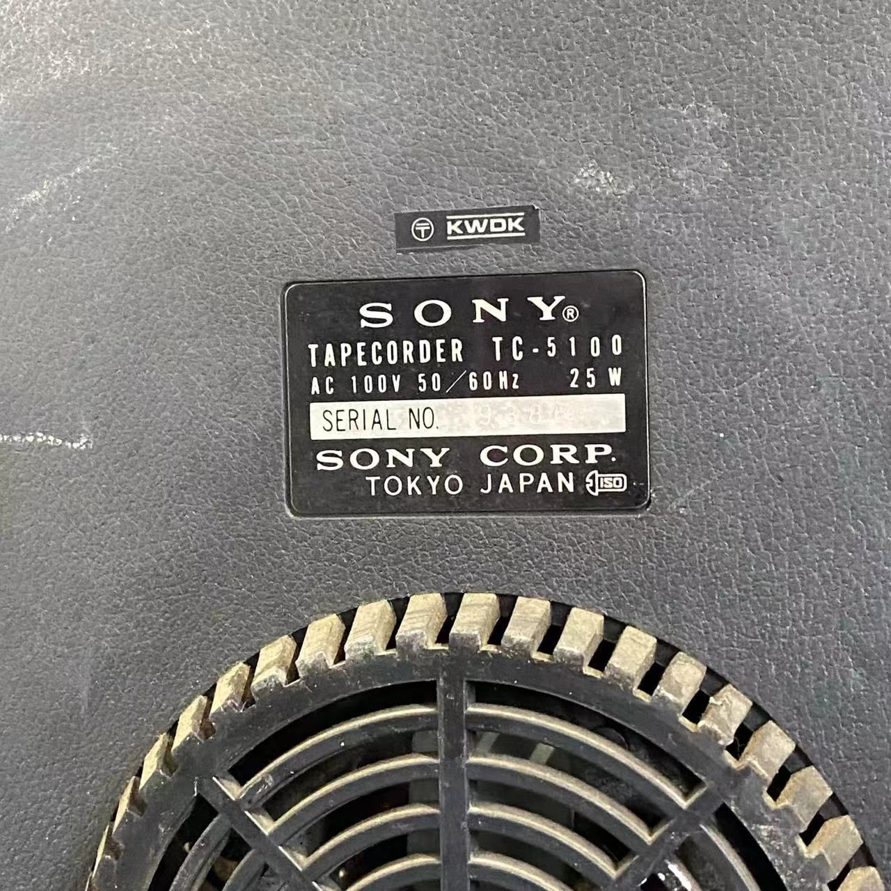 通電のみ 現状品】SONY 7号サイズ モノラル オープンリール