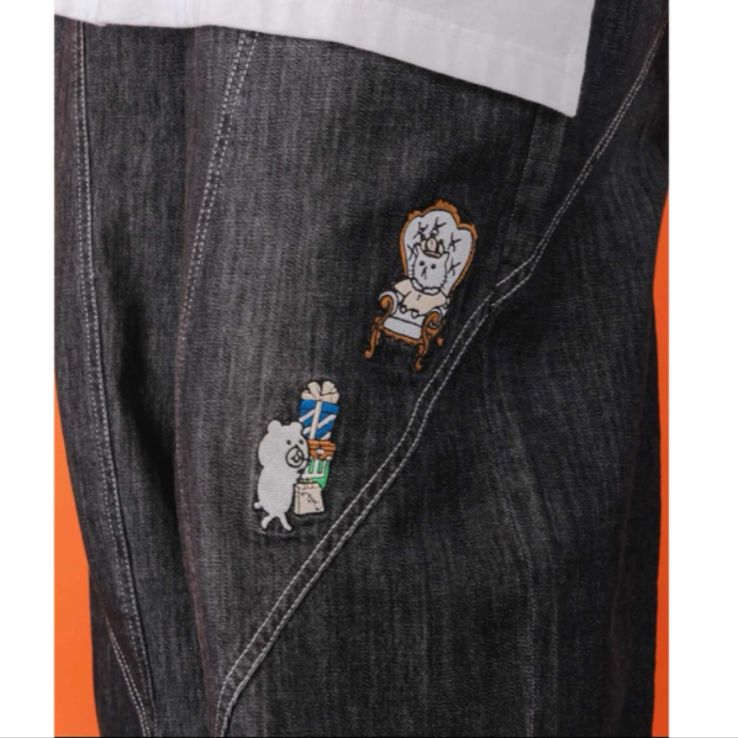 ScoLar Parity 虚無ストアでお買い物 刺繍パンツ - メルカリ 