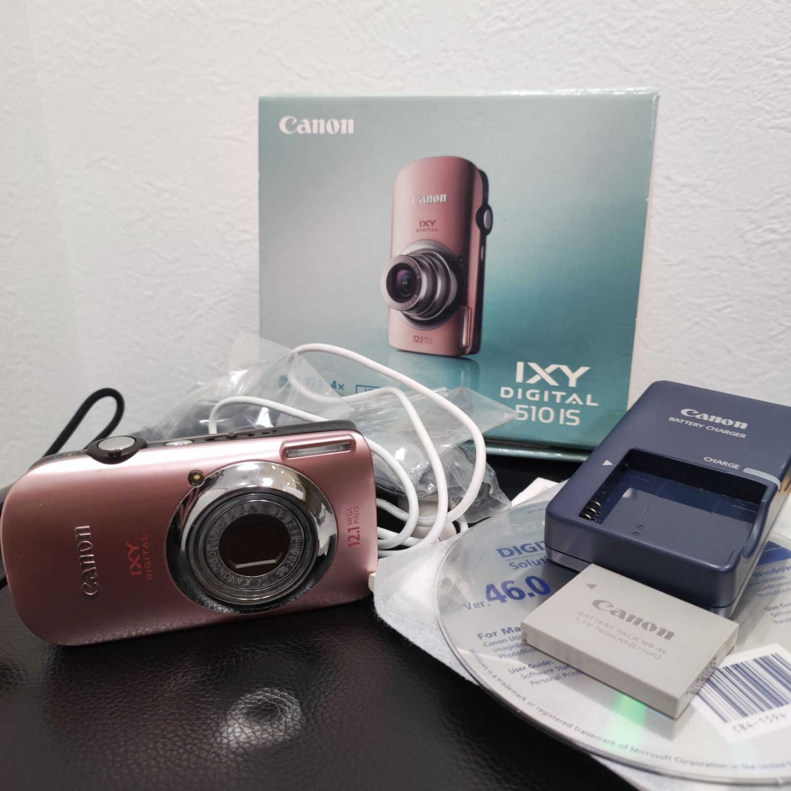 Canon IXY DIGITAL 510 IS ピンク 動作確認済み キヤノン 光学5倍 