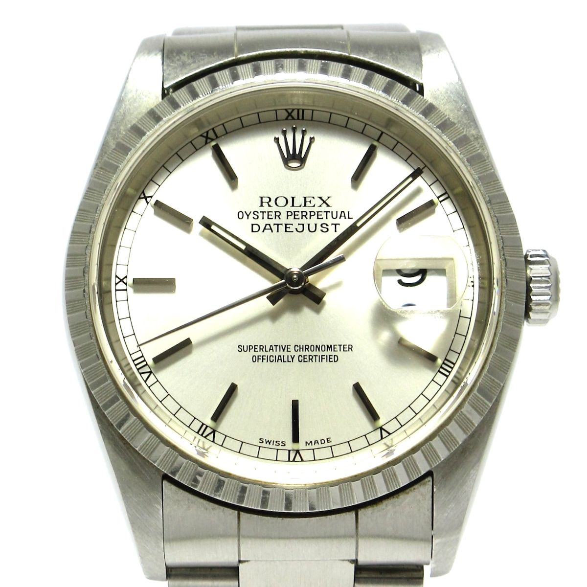 ROLEX(ロレックス) 腕時計 デイトジャスト 16220 メンズ SS/エンジン ...
