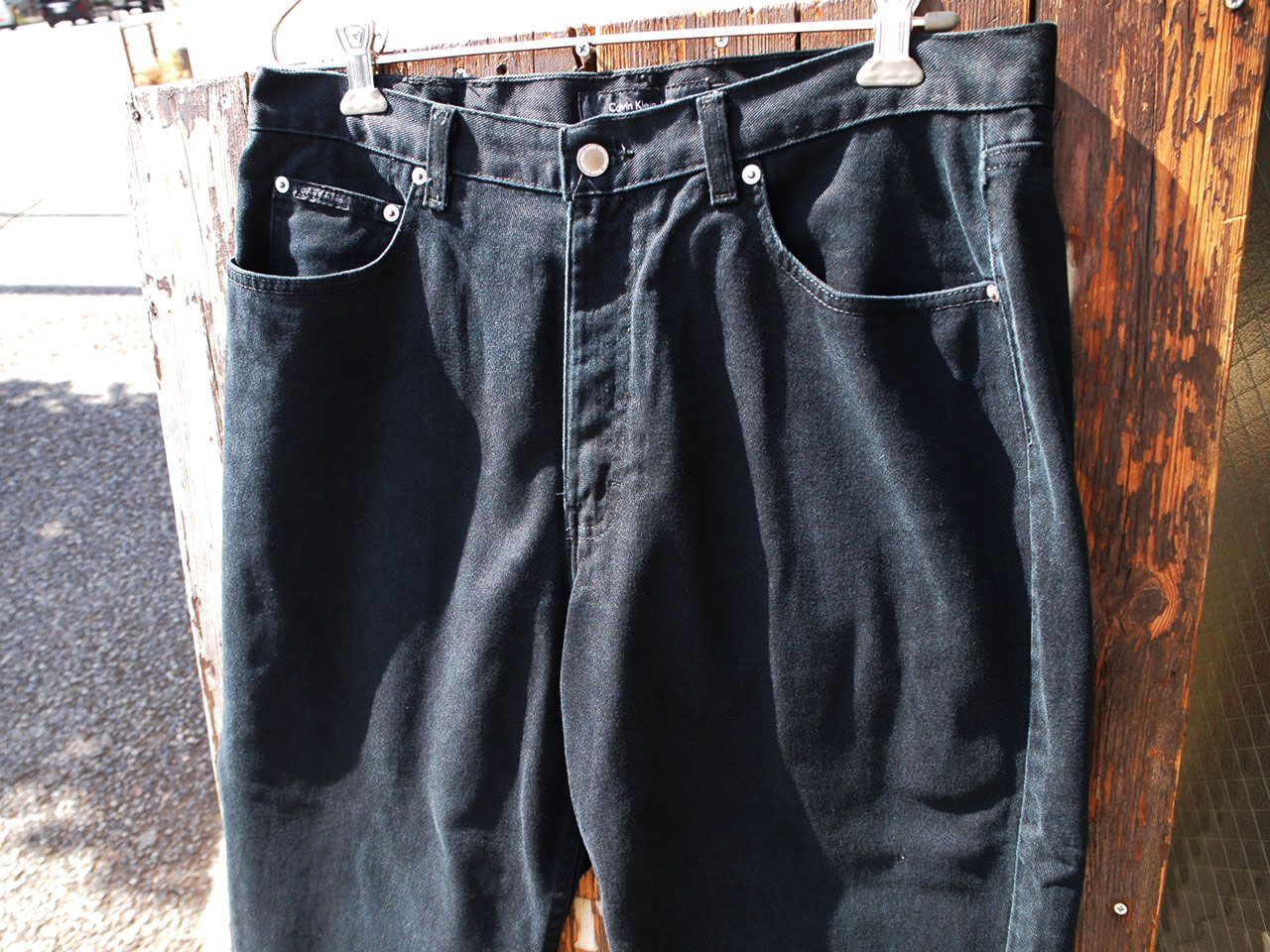 Calvin Klein Jeans】カルバンクラインジーンズ ブラックデニム ワイド 