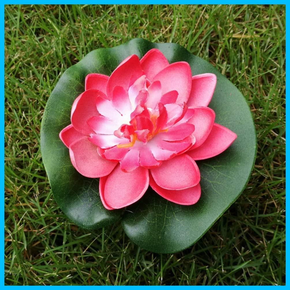 在庫処分 人工花 造花フローティングロータス 人工観葉植物 蓮 フェイク睡蓮 睡蓮 人工蓮 造花 TOYMYTOY 10cm フェイクグリーン 中庭 池を飾り 水族館 オーナメント 植物インテリア 5枚セット YUZUMIYA_COM