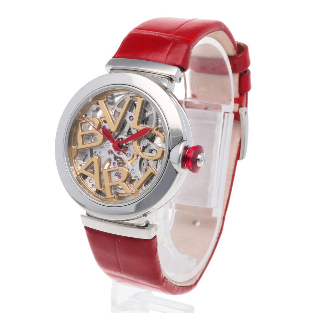 ブルガリ ルチェア スケルトン 腕時計 時計 ステンレススチール LU33S  