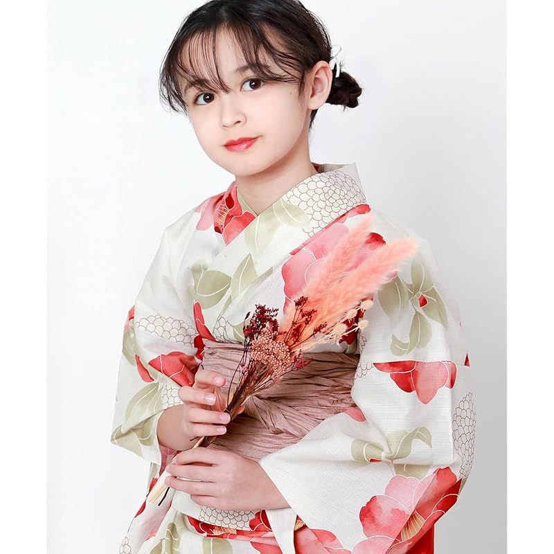 KYOETSU] [キョウエツ] 浴衣セット 変わり織 生成り 二部式 4点セット