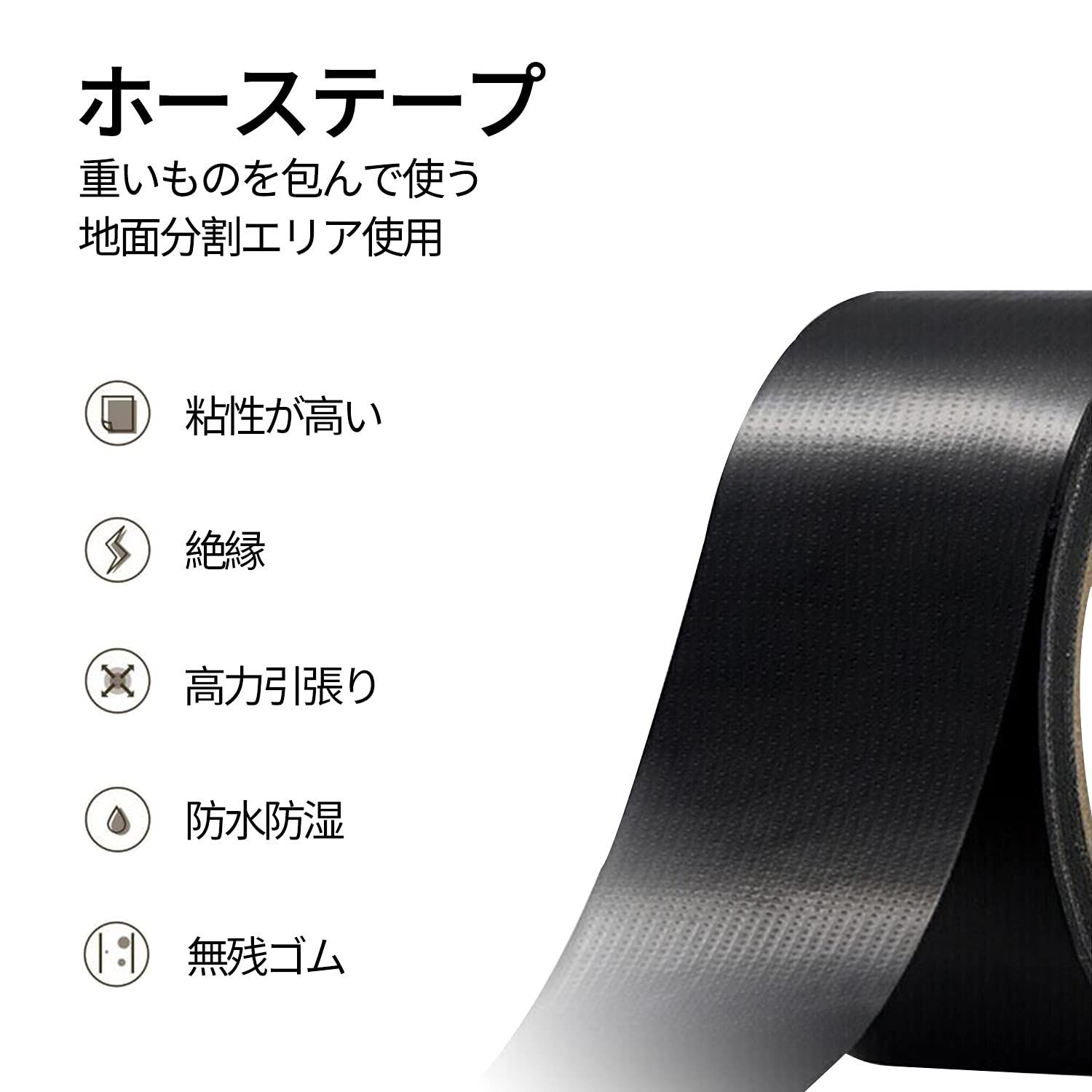 WOMLEX 自己融着テープ シリコンテープ 3m 幅25mm 耐熱 絶縁 防水 -60℃〜280℃ PVCパイプ修理 配管リーク修理 多用途 (3m