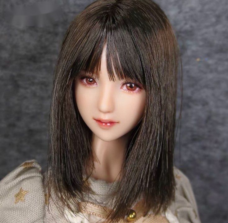 1|6 フィギュア ヘッド 12インチ 手仕上げモデル 女の子スタイル