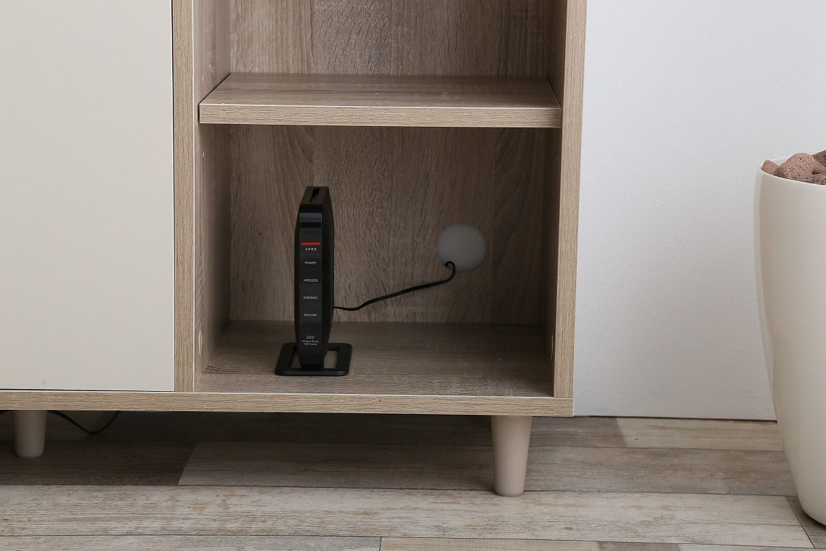 幅96cm】 Erin バイカラーキャビネット