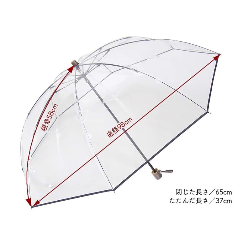 折りたたみ傘アメマチ58 ブラック