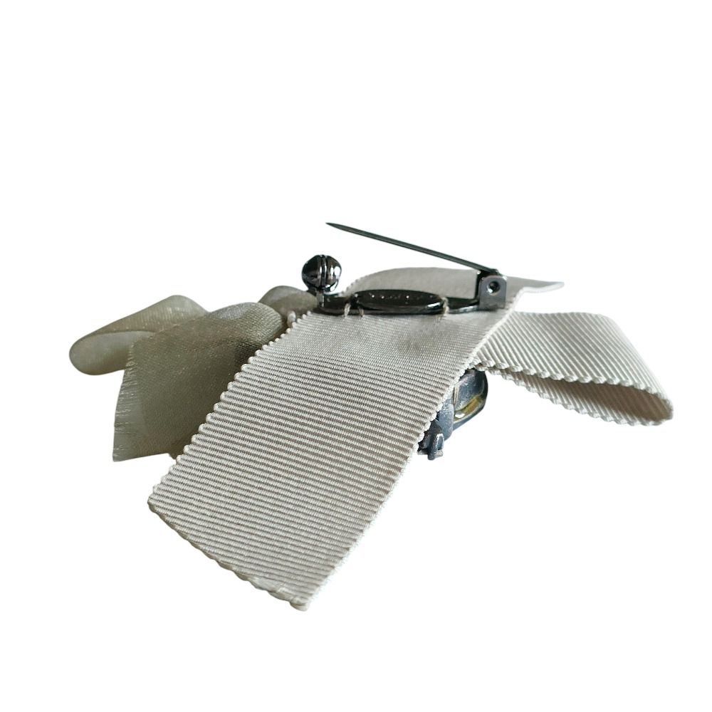 【デイジーリンフォクシー】ラインストーンブローチ リボン 黒 ブラック シルバー DAISY LIN | Official website and Online Boutique / ACCESSORIE