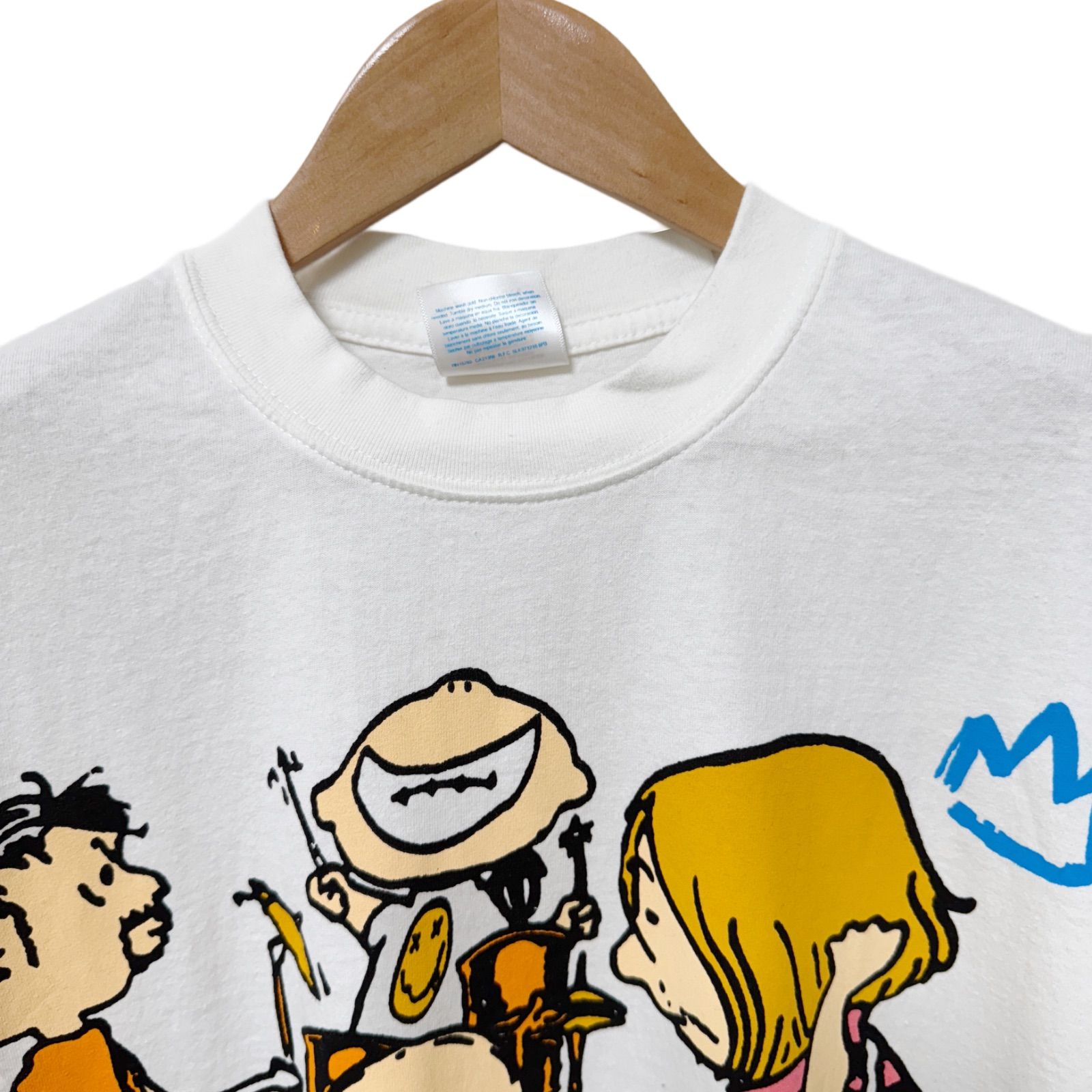ラッキー4416　ニルヴァーナスヌーピーネバーＬ2点 ニルヴァーナ スヌーピー Tシャツ Lサイズ ホワイト 00s 90s